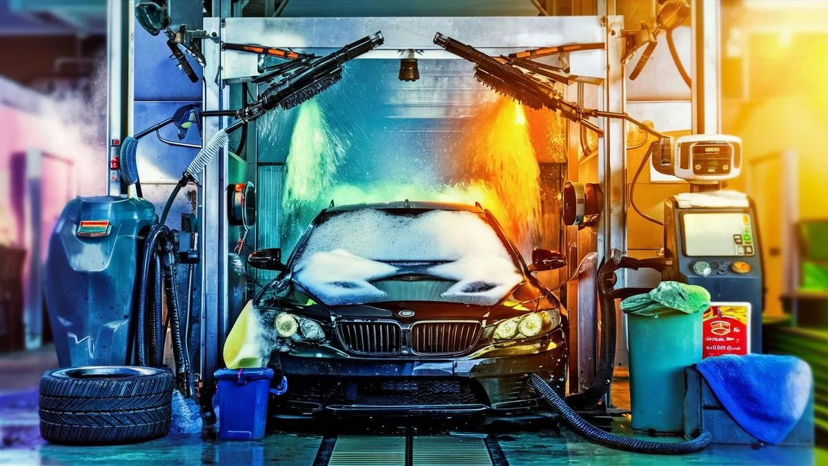 Jak umýt auto v samoobslužné myčce